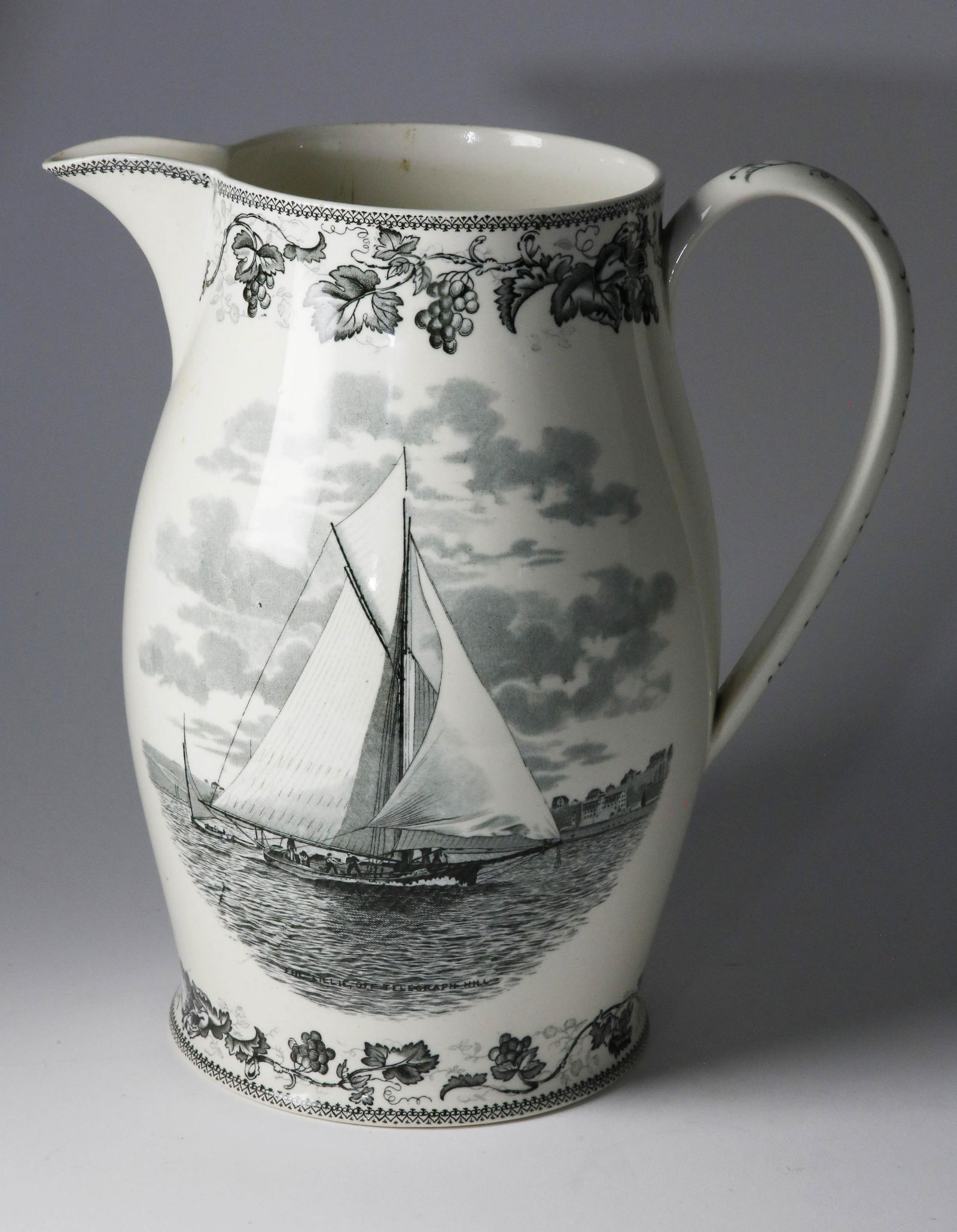 Wedgwood Black Transferware Jug (1 of 5)