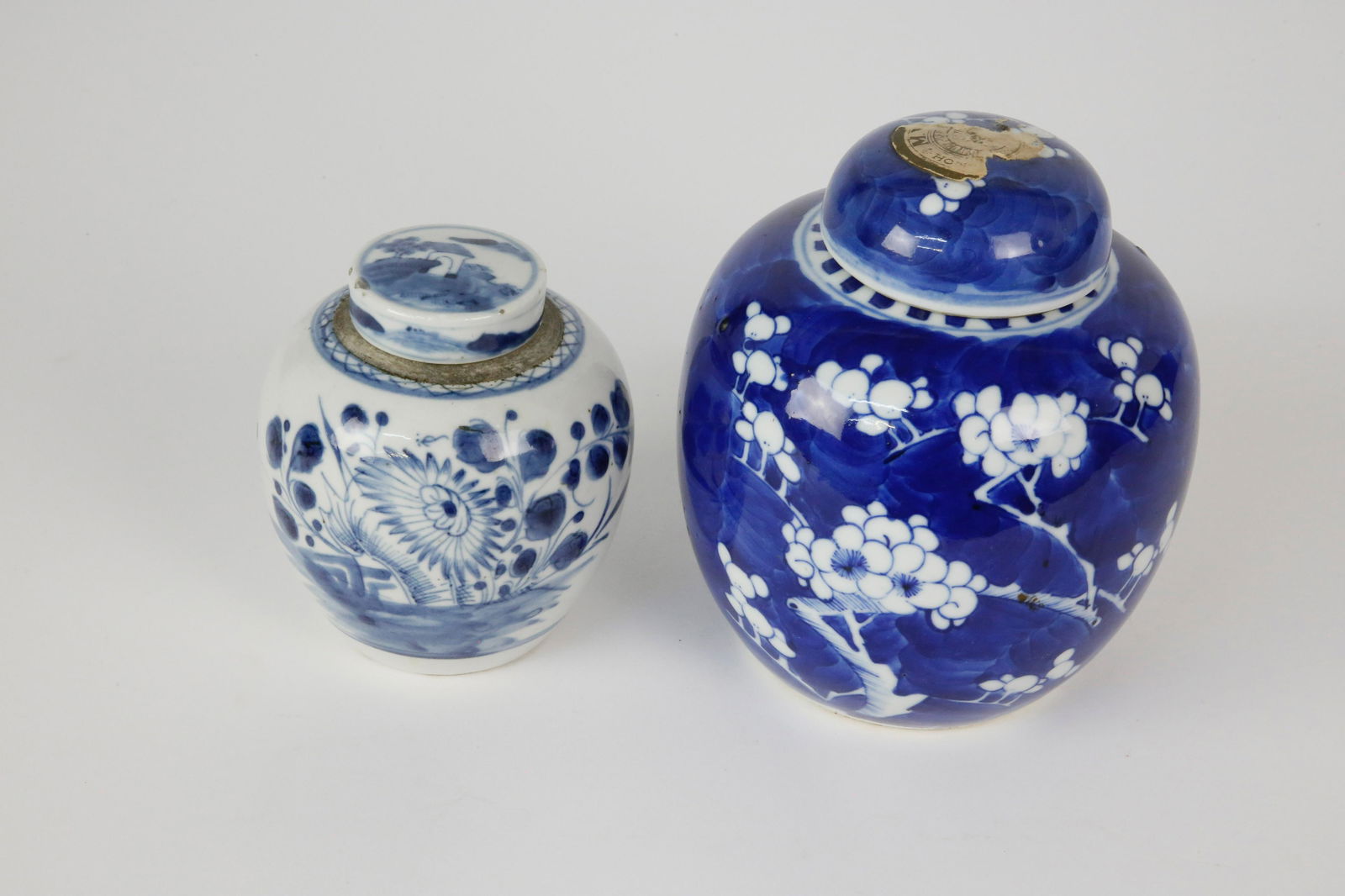 Two Chinese Blue and White Porcelain Ginger Jars (1 of 5)