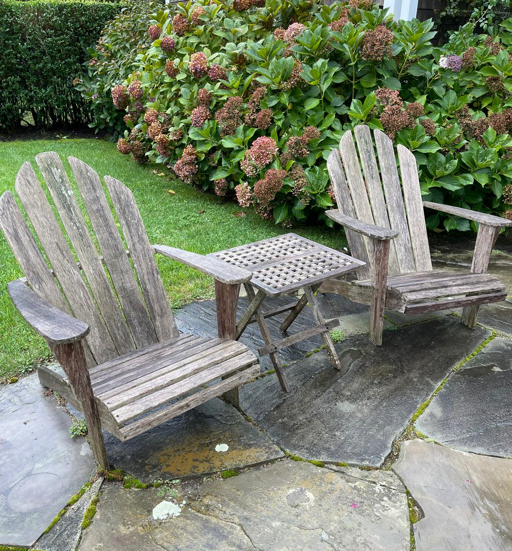 Pair of Outdoor Classics Teak Adirondack Style Chairs (1 of 3)
