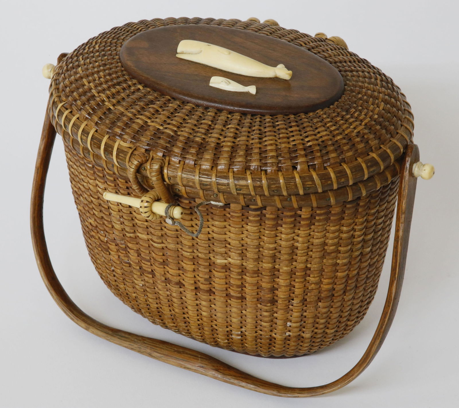 Jose Formoso Reyes Nantucket Friendship Basket, Circa 1959