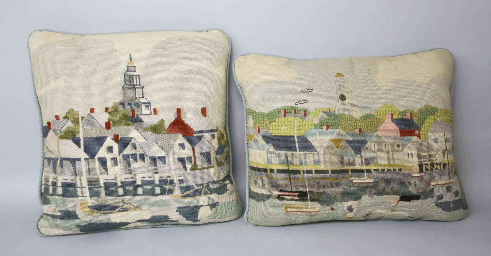 Pair of Erica Wilson Needlepoint Pillows (1 of 4)