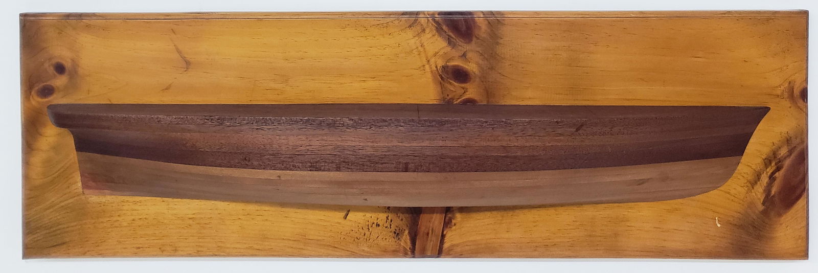 12-Lift Ship Maker's Half Hull Boat Model, Vintage (1 of 10)