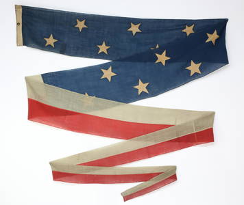 American Homeward Bound Pennant, 19th Century, 26 Ft. 8 inches