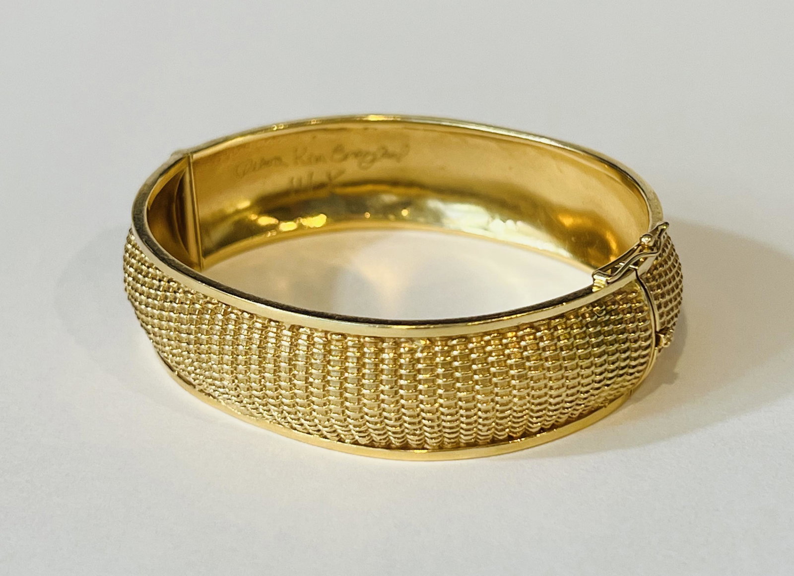 Diana Kim England 14k Yellow Gold "Basket Weave" Bracelet (1 of 5)