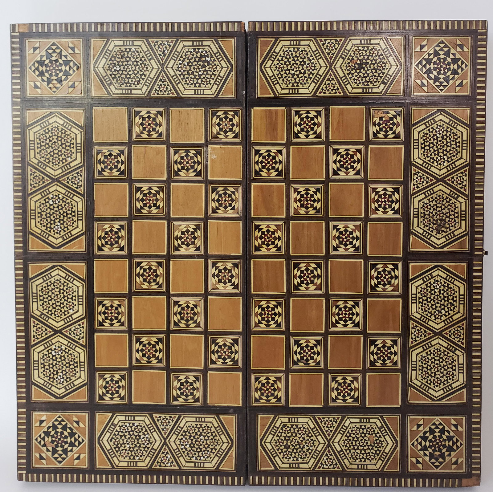 Vintage Damascus Elaborately Inlaid Folding Gameboard (1 of 10)