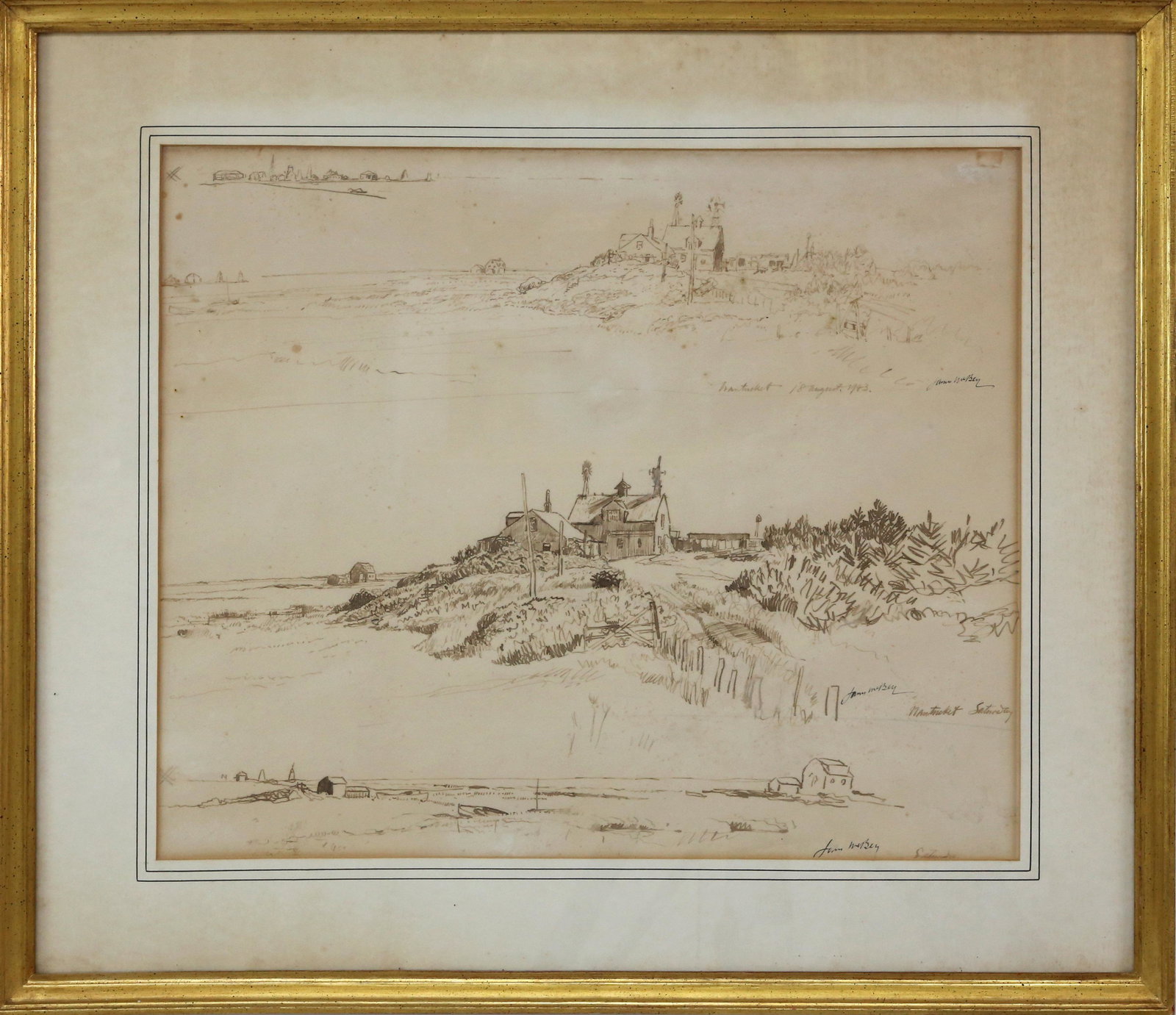 Nantucket Watercolor and Pen Studies by James McBay (1 of 7)