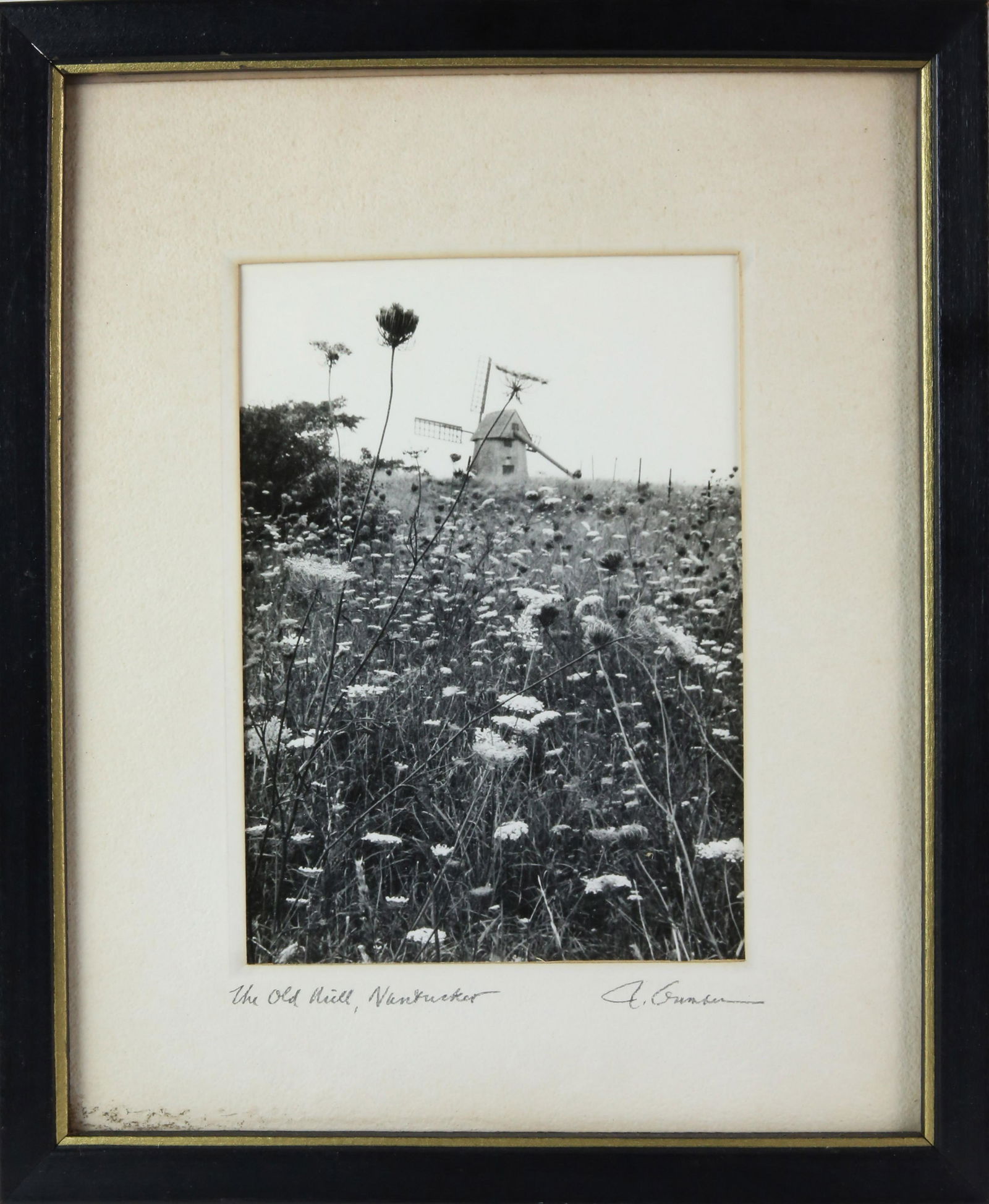 Robert Gambee Black and White Photograph of "The Old Mill Nantucket" (1 of 5)