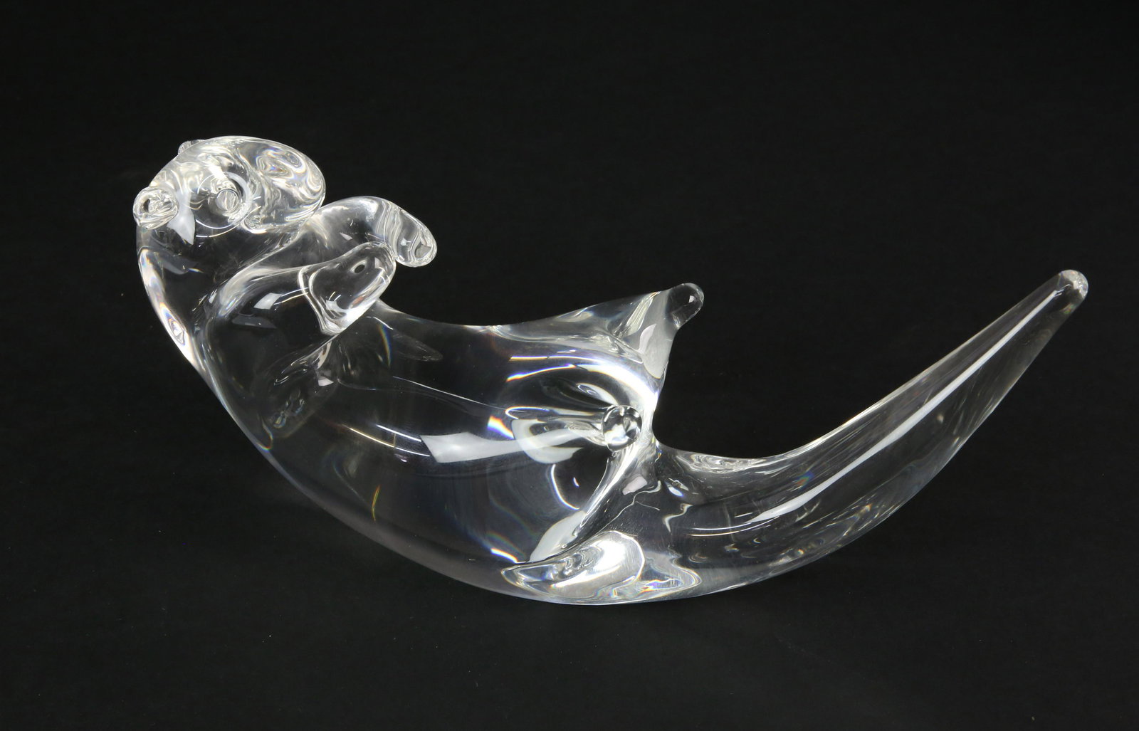 Signed Steuben Crystal Sea Otter (1 of 6)