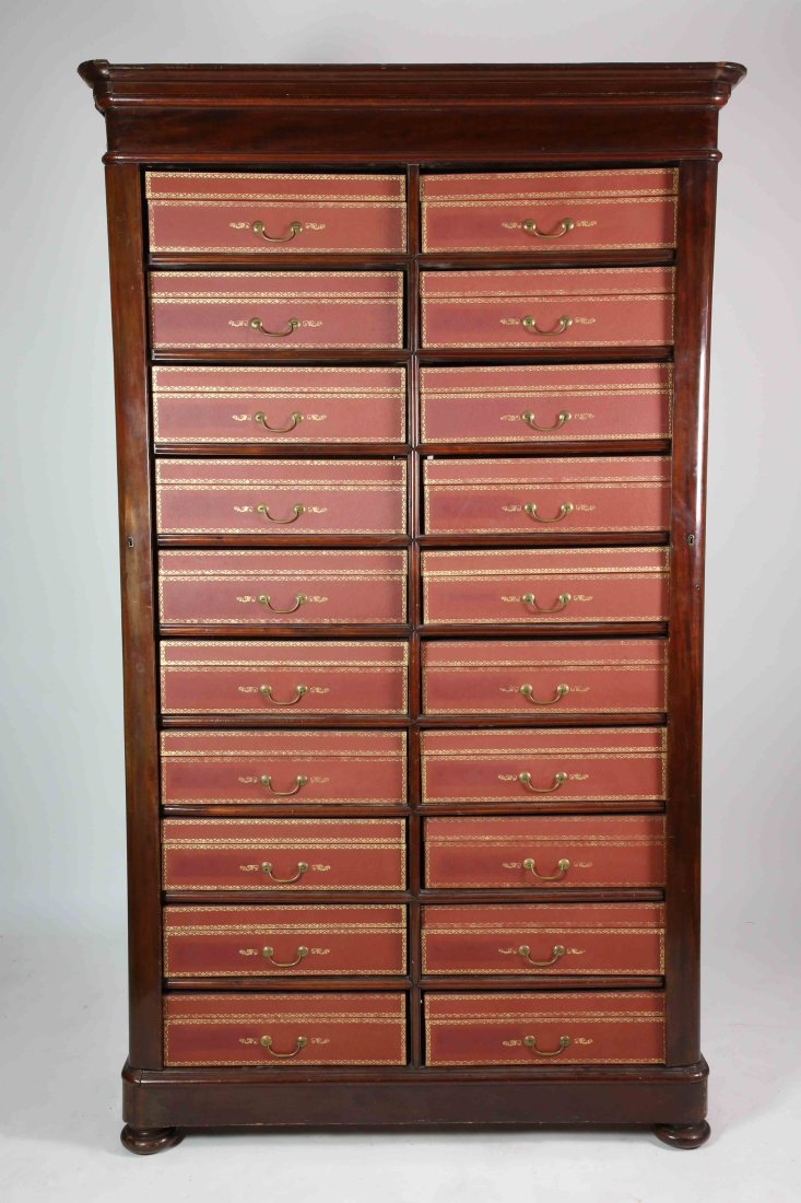 Antique French Louis Phillipe Mahogany Cartonnier, circa 1880 (1 of 9)