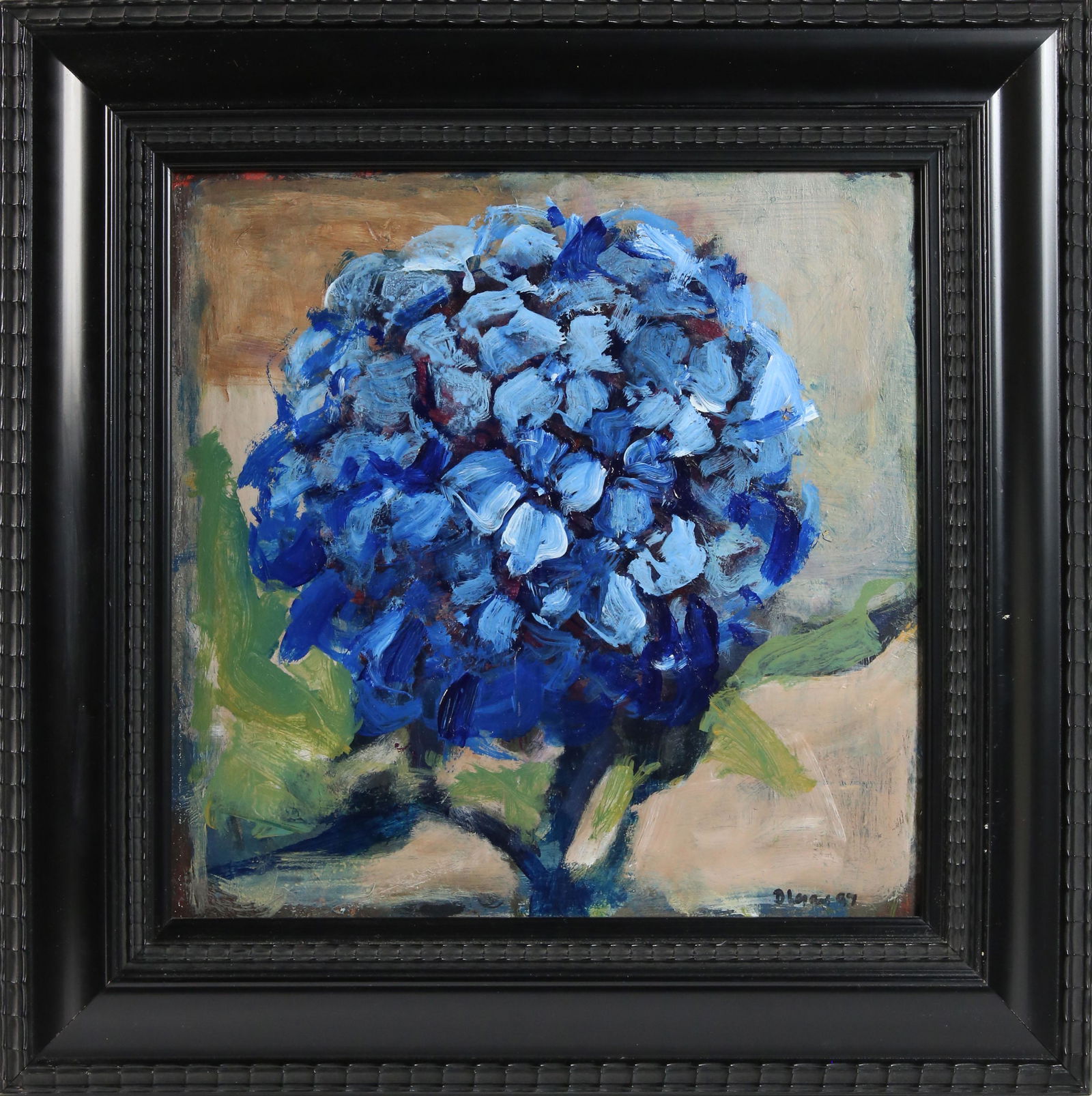 David Lazarus Oil on Board "Hydrangea", circa 1997 (1 of 4)