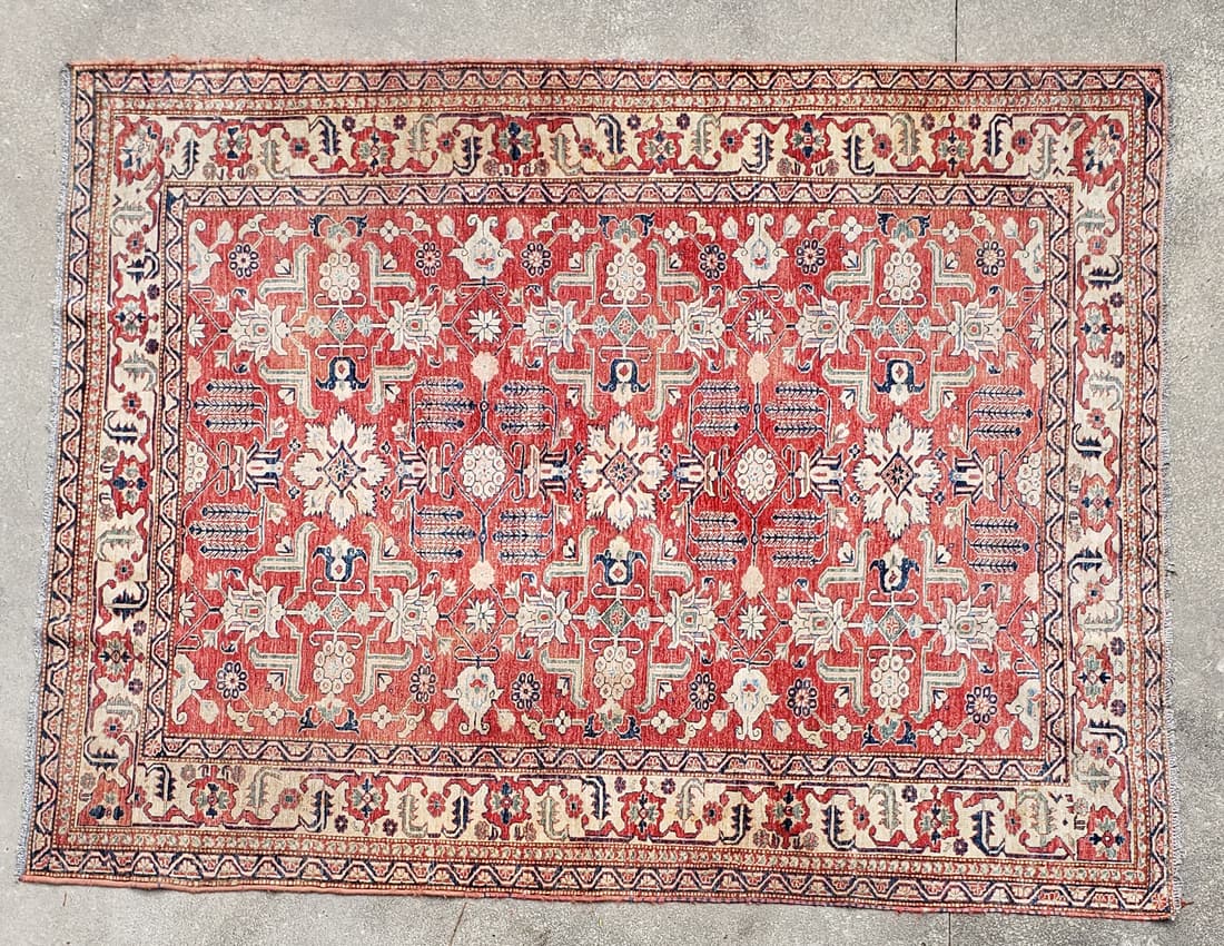 Vintage Hand Knotted Shirvan Kazak Oriental Rug (1 of 5)