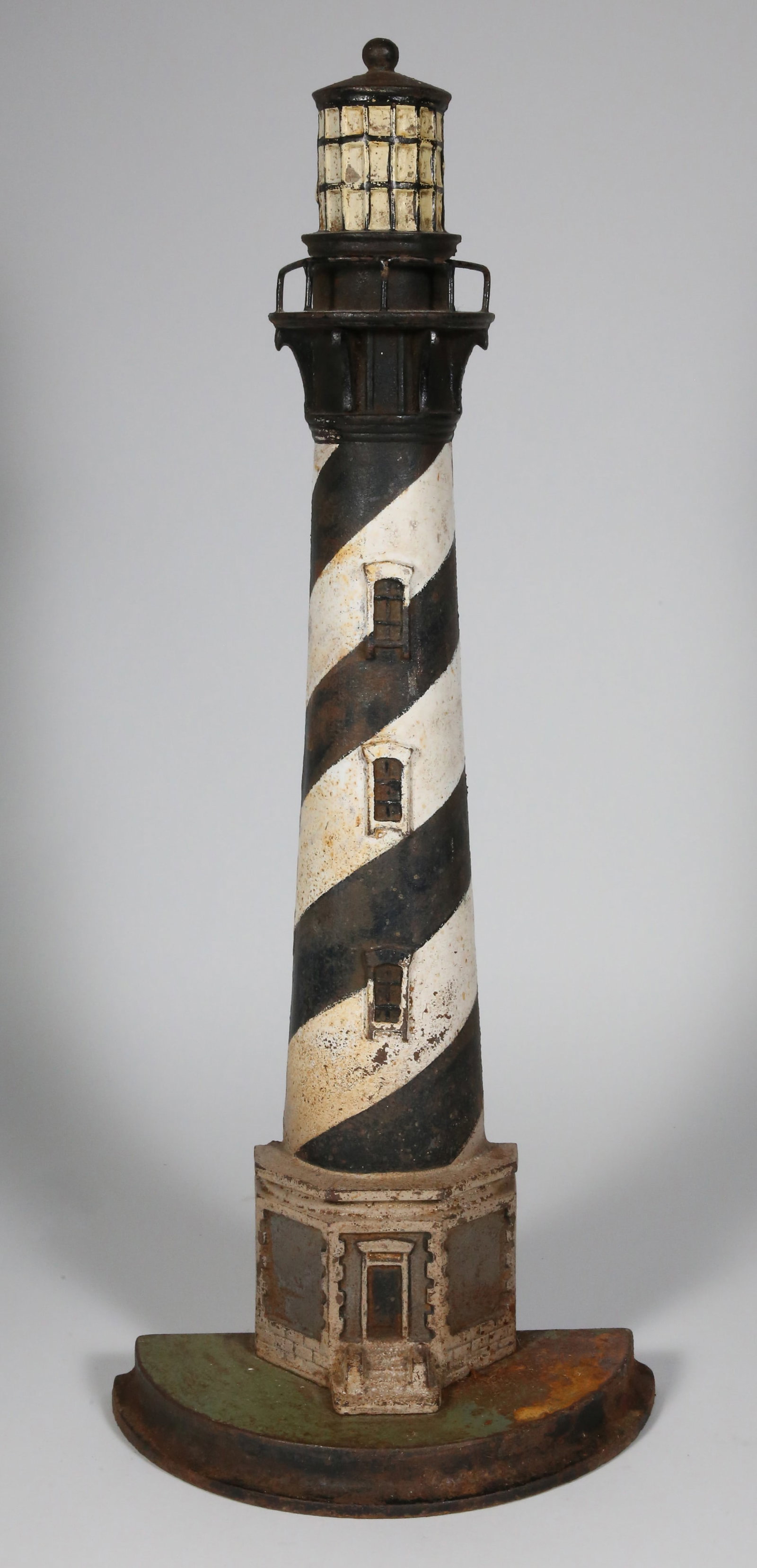 Vintage Cape Hatteras Lighthouse Doorstop: Vintage Cape Hatteras Lighthouse Doorstop Height 21 in.