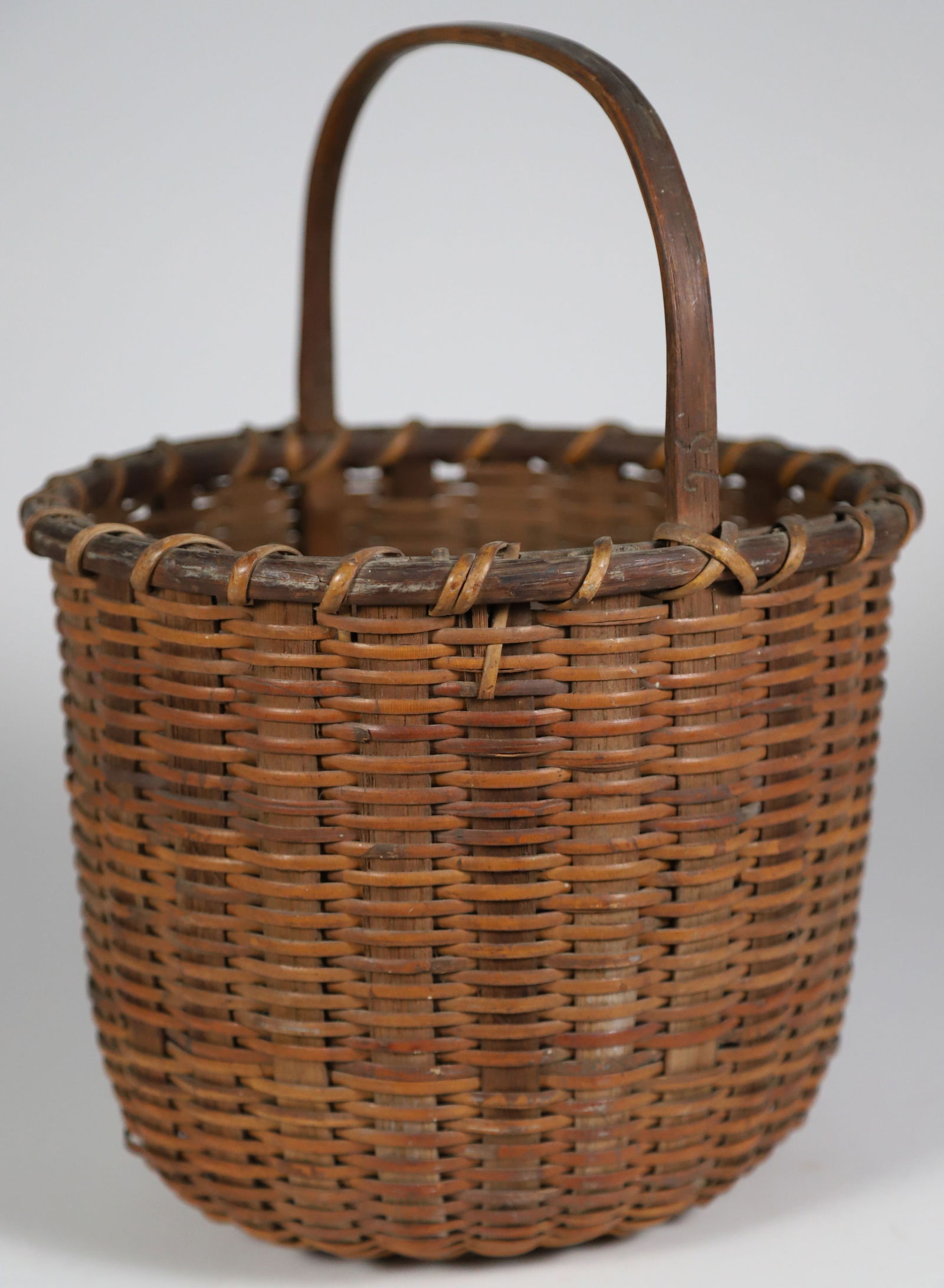 Nantucket Indigenous Indian Woven Basket, circa 1875 (1 of 6)
