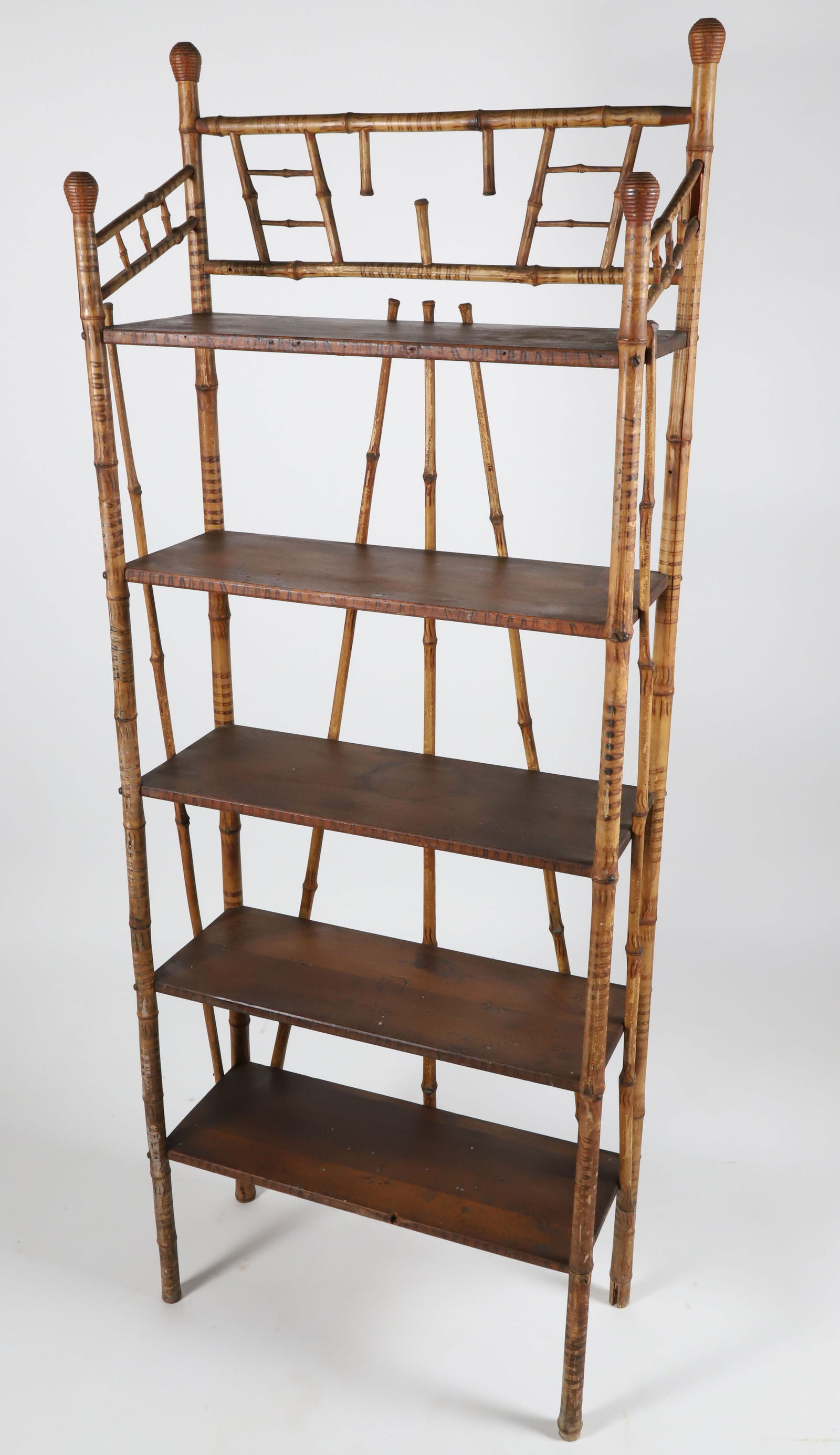 Vintage Five-Tier Bamboo Book Shelf (1 of 5)
