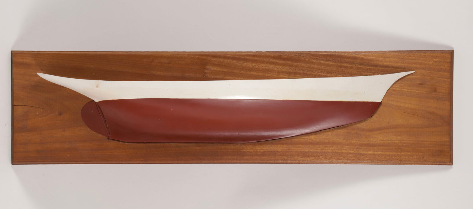 Vintage Sailing Yacht Half Hull Model on Mahogany Plaque (1 of 7)