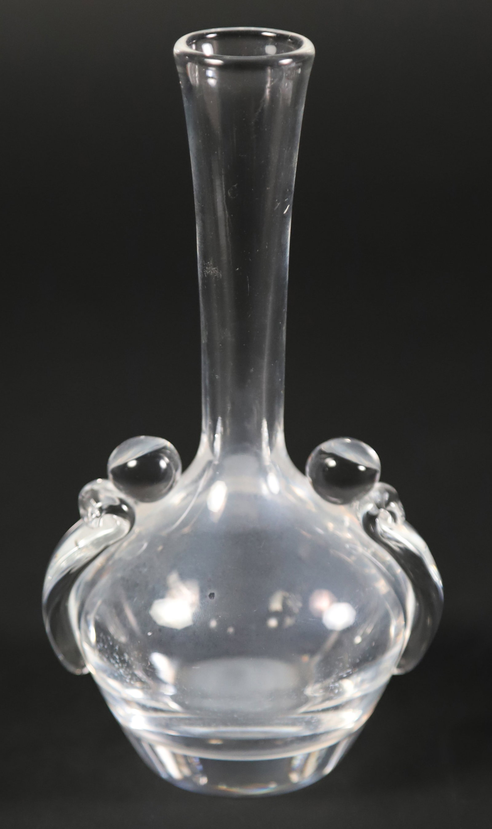 Vintage Petite Signed Steuben Crystal Bud Vase (1 of 4)