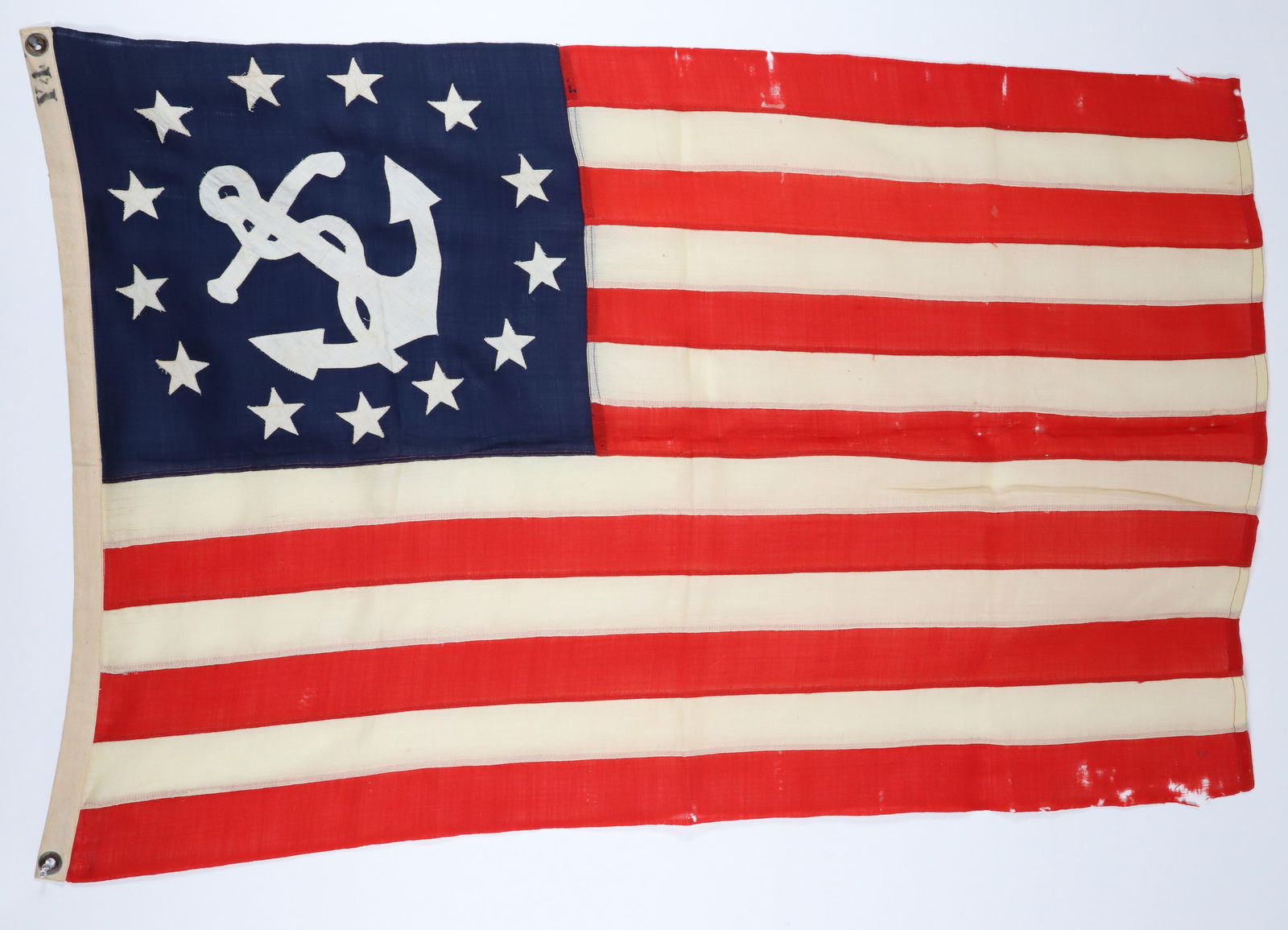 American Yacht Wool Ensign, circa 1930s: American Yacht Wool Ensign, circa 1930s 31 in. x 46.5 in.