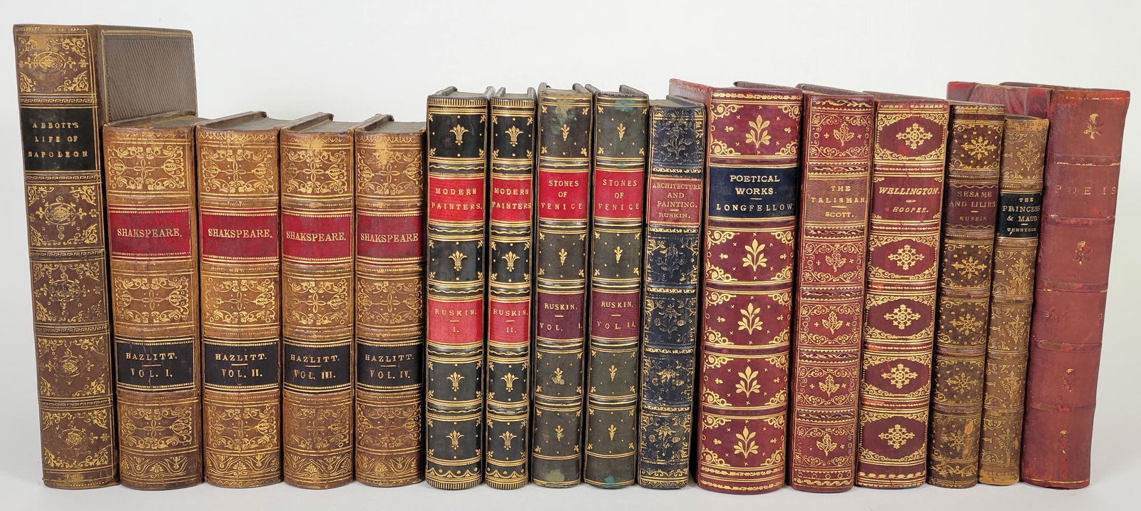 16 Volumes of 19th Century Leatherbound Books (1 of 10)