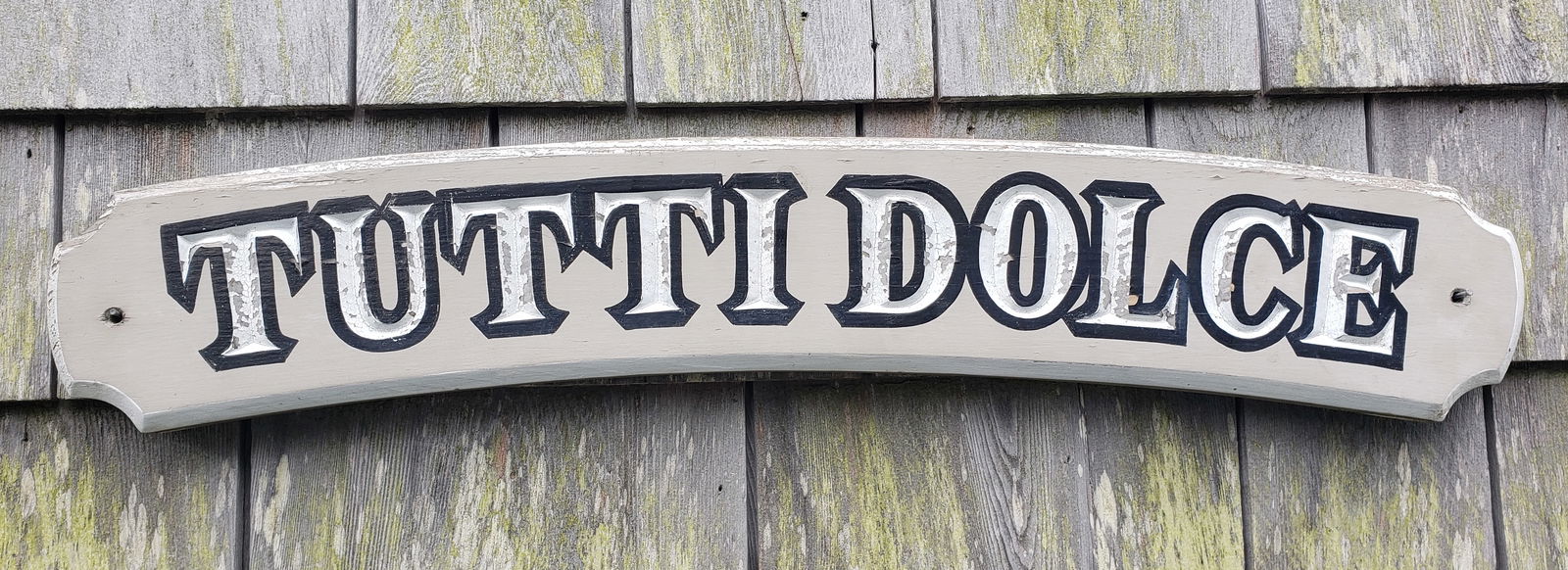 Vintage Paul McCarthy Nantucket Quarterboard “Tutti Dolce (1 of 4)