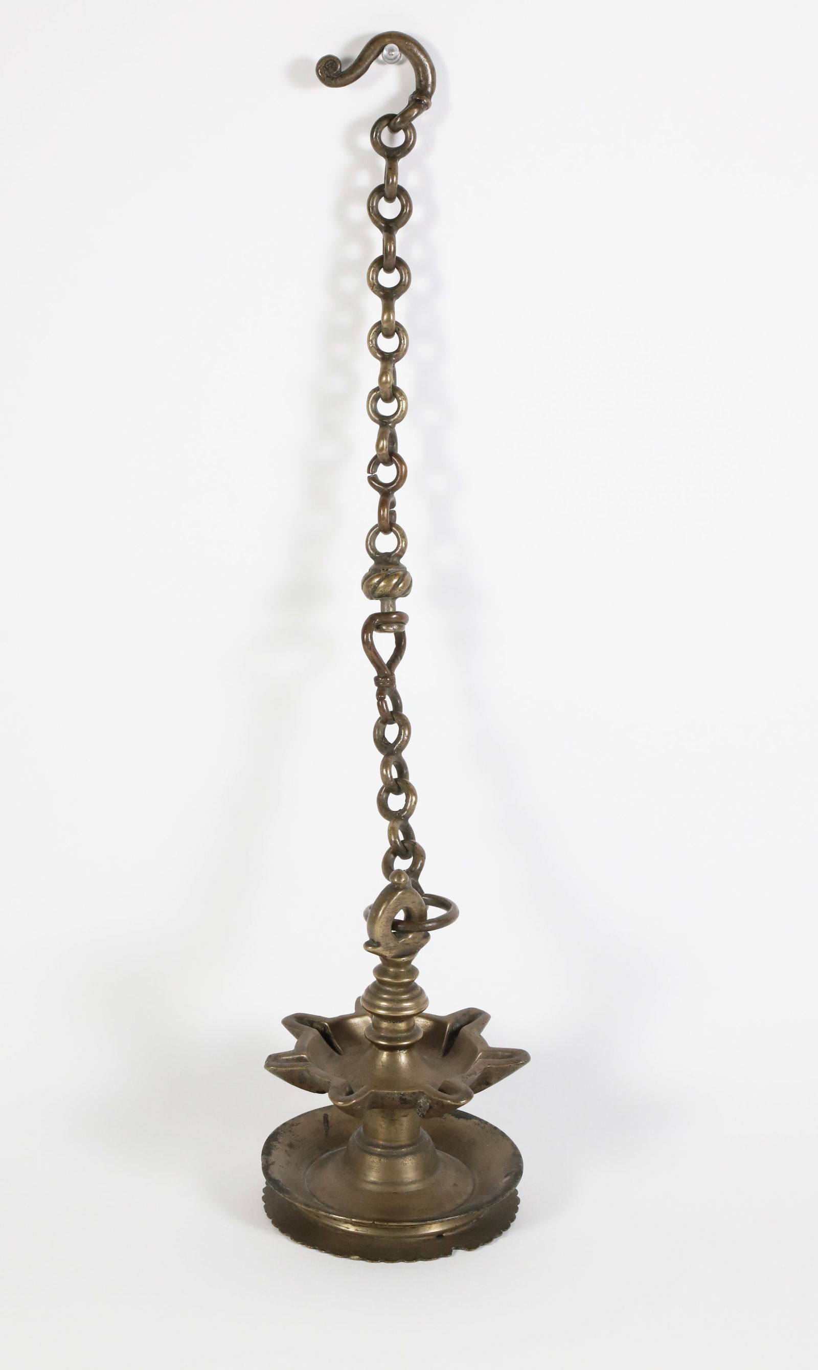 Dutch Brass Hanging Fat Lamp, 18th Century (1 of 6)