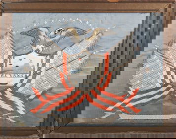 Sailor's Souvenir Silk Eagle Embroidery "The Union"