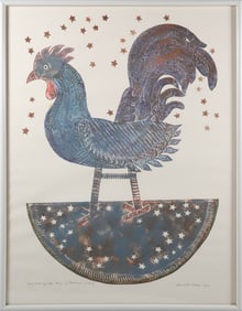 Ford Ruthling Limited Edition Lino Print "Good Evening Cita", #11, 1982