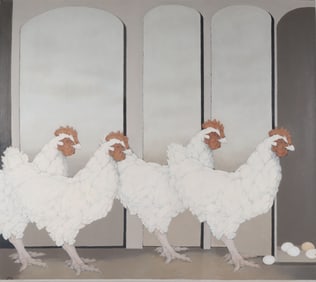 Virginia Greenleaf Acrylic on Canvas "The Committee"