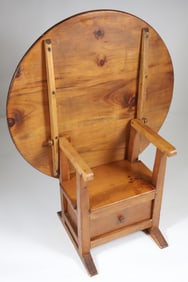 Child's Pine Hutch Table, 20th Century