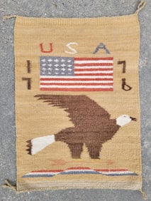 Native American Loomed Wool Mat