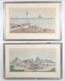 Robert R. Newell Limited Edition Prints: "Young Harpooner Ben Departs for the Whale Ship Peru" and