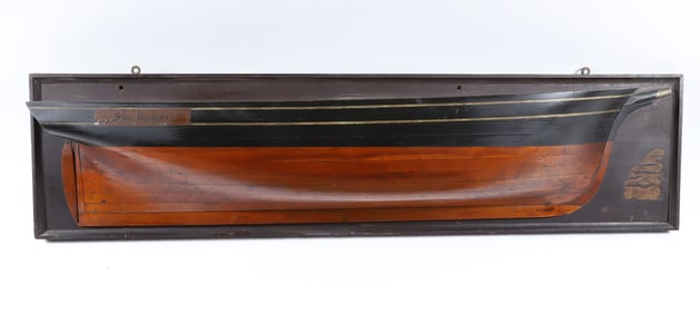 12-Lift Half Hull Model of the Whaling Bark "Sea Ranger", 19th Century