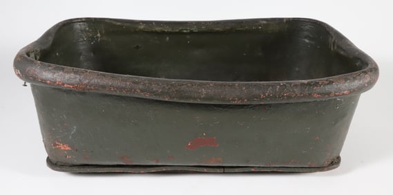 Leather and Paint Blubber Box Caddy on Skies