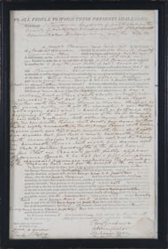 1816 Benjamin Gardner of Nantucket Double Sided Document