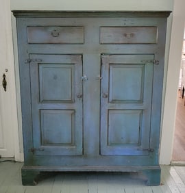 Antique American Country Cupboard, 19th Century