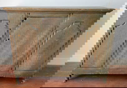 American Country Low Cupboard, 19th Century