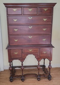 Boston William and Mary Inlaid Highboy, circa 1710-1720