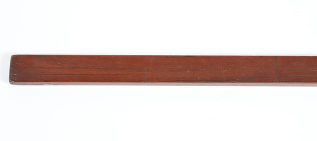 Hardwood Engraved Whale Oil Dip Stick, 19th Century