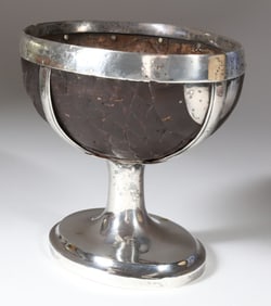 Irish William IV Silver Mounted Coconut Cup, Maker's Mark of John Egan, 1837