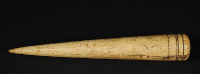 Whaleman Made Antique Whalebone Fid, 19th Century