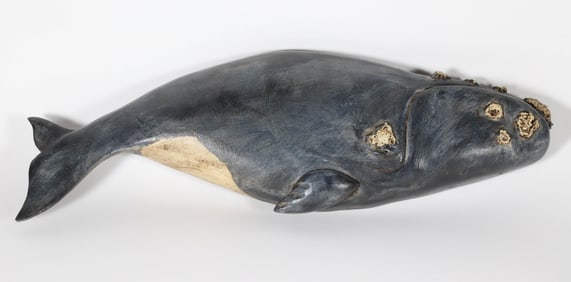 Wendy Lichtensteiger, Wick Ahrens Contemporary, Carved and Painted Right Whale