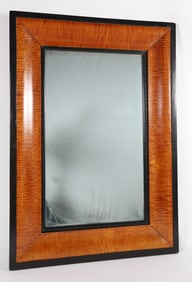 Tiger Maple Wall Mirror, 19th Century