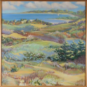 Theo Oil on Canvas "View from Altar Rock", circa 1973