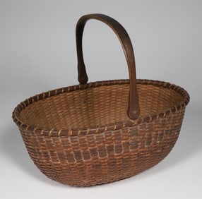 Oval Swing Handle Nantucket Basket Attributed to William Appleton, early 20th Century