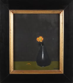 Robert Stark III Oil on Linen "Still Life with Vase and Flower"