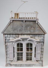 C. Robert Perrin Mixed Media Architectural House Facade