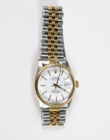 Rolex Oyster Perpetual Men's Stainless Steel and 18k Gold Wristwatch