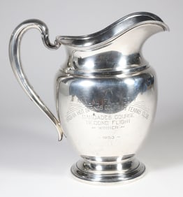 International Silver Co. Sterling Silver Water Pitcher Trophy