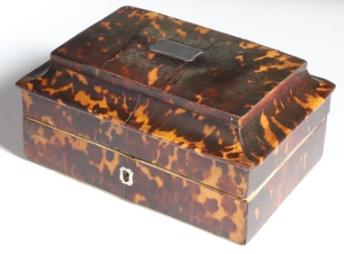 British Regency Antique Tortoiseshell Trinket Box, circa 1820