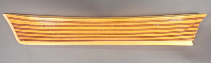 Vintage Thirteen Lift Boat Makers Half Hull Model