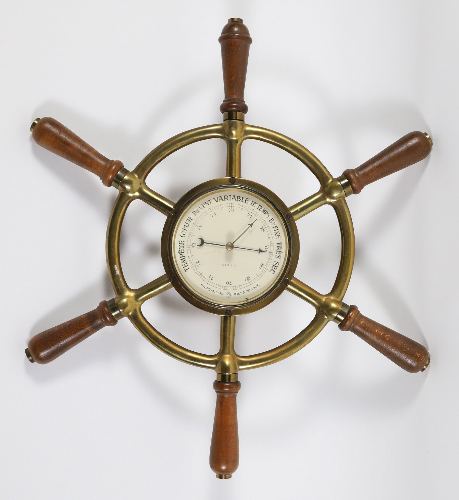Hermes Ship's Wheel Barometer (1 of 6)